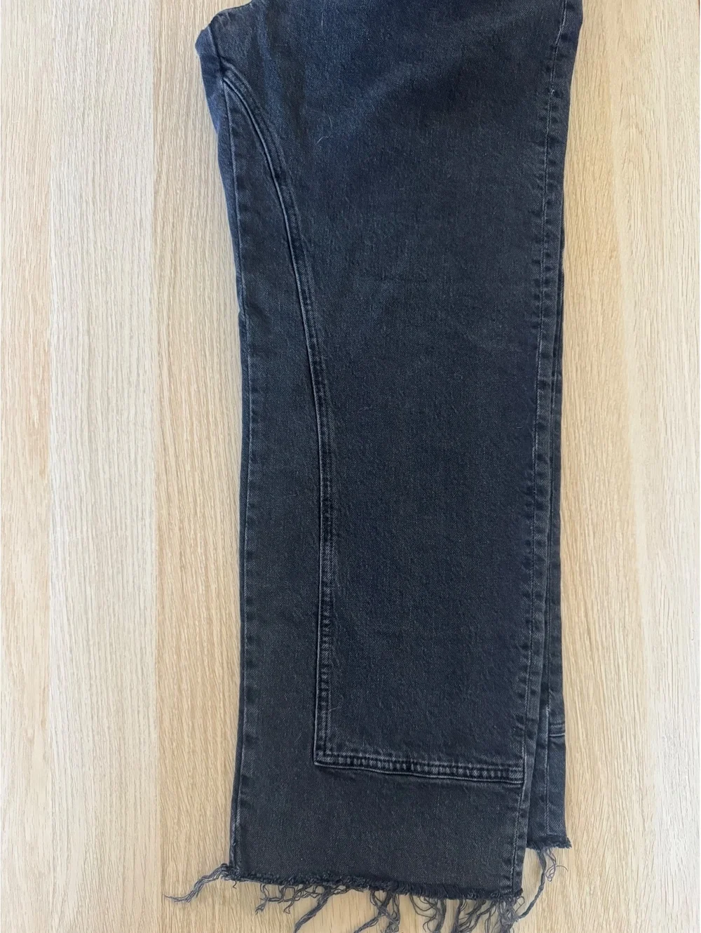 Free People Risk Taker high rise straight Jean Black size 31